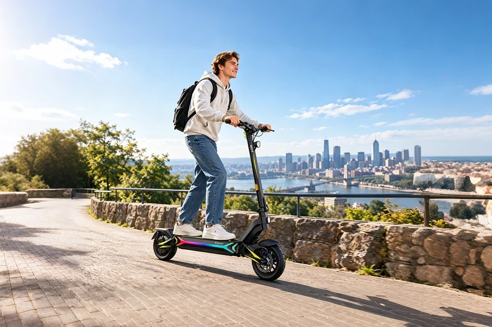 How to Ride an OOTD Electric Scooter on Uneven Roads